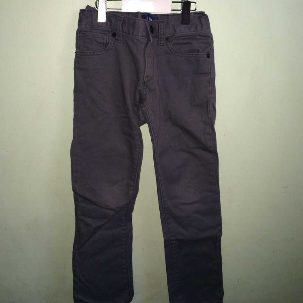Gray jeans.